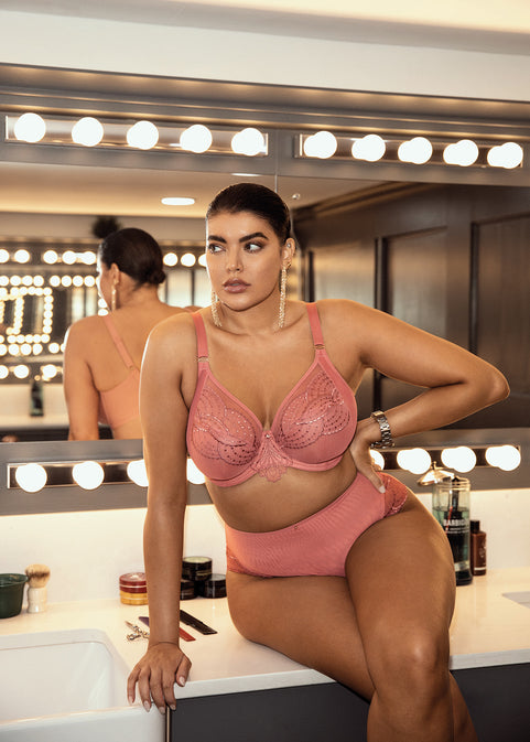 ELOMI Priya - Soutien-Gorge Plongeant armatures Rosegold